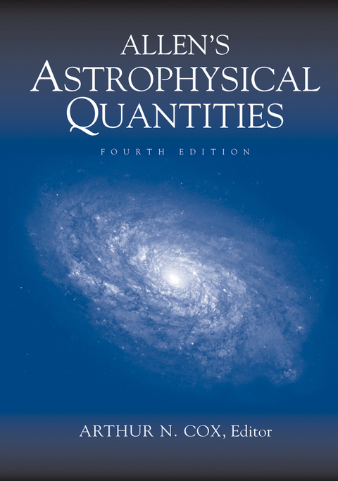 Allen’s Astrophysical Quantities - 