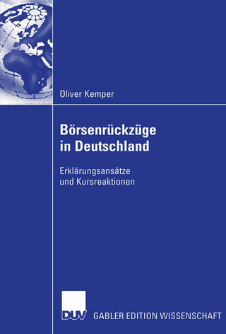 Börsenrückzüge in Deutschland - Oliver Kemper