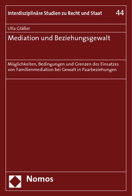 Mediation und Beziehungsgewalt - Ulla Gläßer
