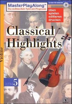 MasterPlay Along / Classical Highlights 5 / Für Violine. (Dt.). (SDL 1030)