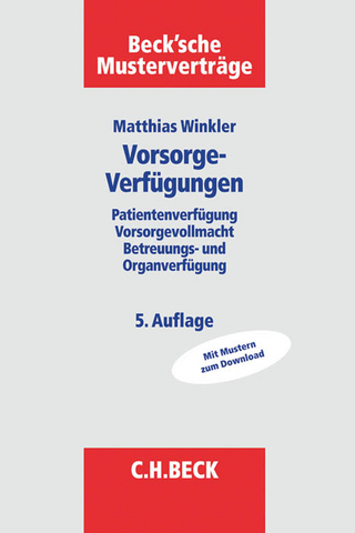 Vorsorgeverfügungen - Matthias Winkler