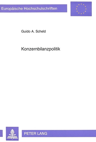 Konzernbilanzpolitik - Guido Scheld