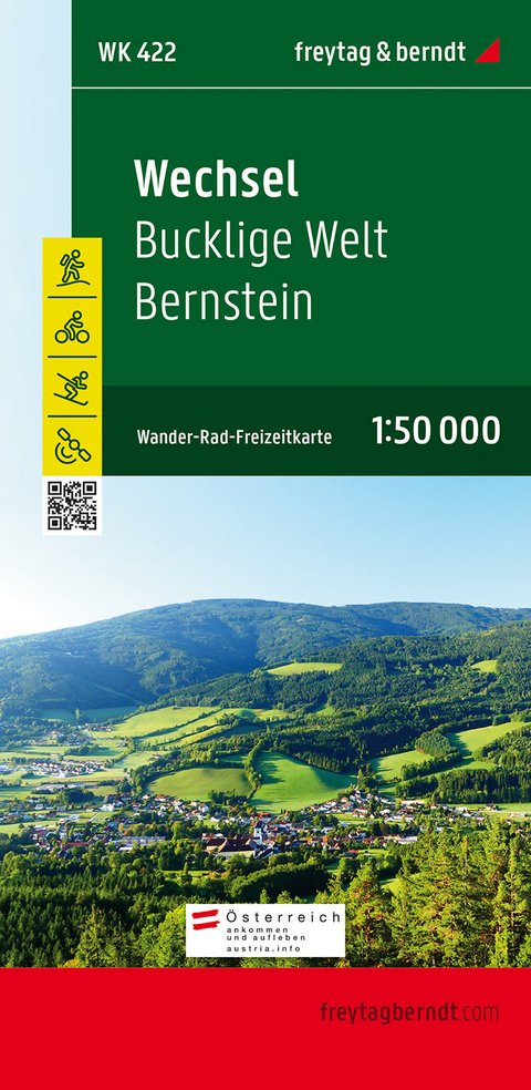 Wechsel - Bucklige Welt - Bernstein, Wanderkarte 1:50.000, WK 422