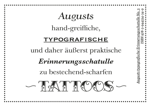 Augusts Erinnerungsschatulle Tattoos - 