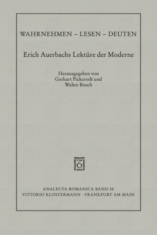 Wahrnehmen - Lesen - Deuten - Gerhart Pickerodt; Walter Busch