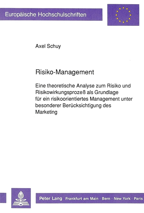 Risiko-Management - Axel Schuy