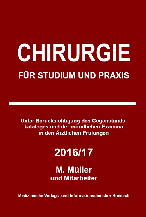 Chirurgie 2016/17 - Markus Müller