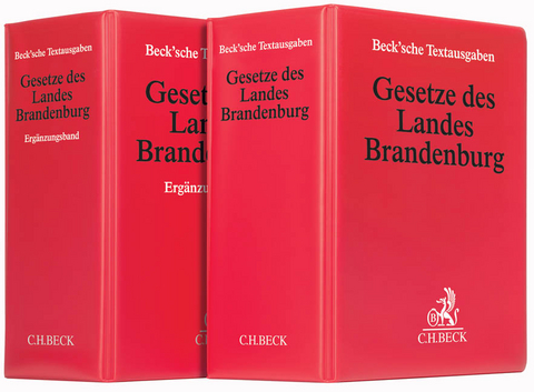 Gesetze des Landes Brandenburg und Ergänzungsband