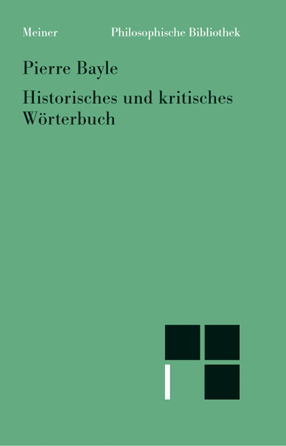 Historisches und kritisches Wörterbuch - Pierre Bayle