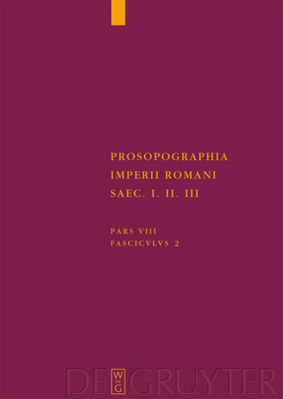 Prosopographia Imperii Romani Saec I, II, III. / (U/V-Z) - Werner Eck; Matthäus Heil; Johannes Heinrichs