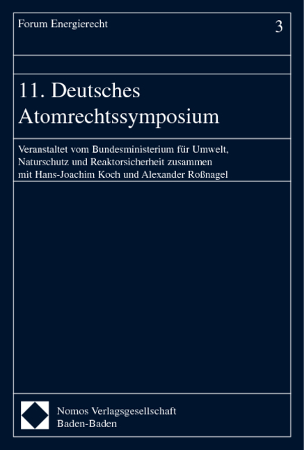 11. Deutsches Atomrechtssymposium