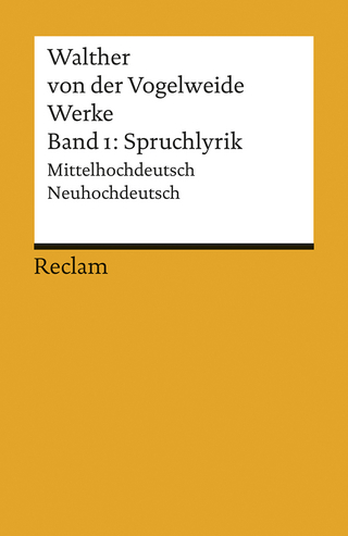 Werke. Gesamtausgabe Band 1 - Walther von der Vogelweide; Günther Schweikle; Ricarda Bauschke-Hartung
