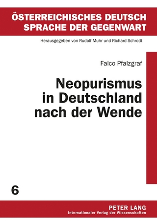 Neopurismus in Deutschland nach der Wende - Falco Pfalzgraf