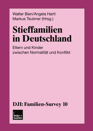 Stieffamilien in Deutschland - Walter Bien; Angela Hartl; Markus Teubner