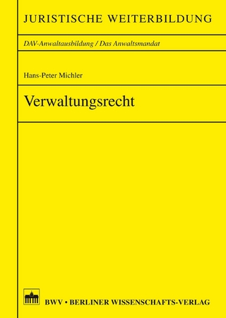 Verwaltungsrecht - Hans-Peter Michler