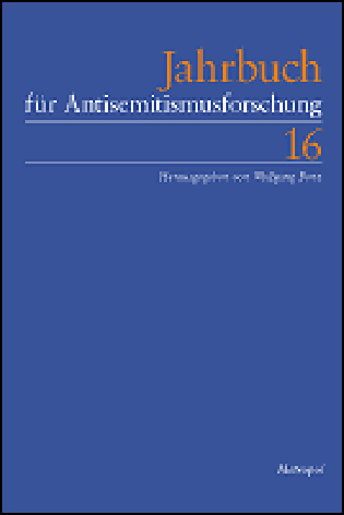 Jahrbuch für Antisemitismusforschung 16 (2007) - Wolfgang Benz