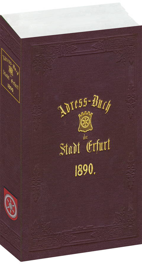 Adreßbuch Einwohnerbuch der Stadt ERFURT 1890 in THÜRINGEN - 