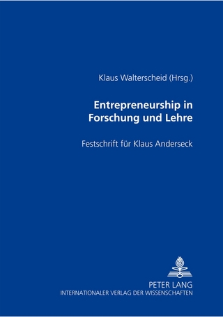 Entrepreneurship in Forschung und Lehre - Klaus Walterscheid