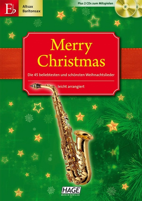 Merry Christmas für Altsax, Baritonsax oder Es-Klarinette - 