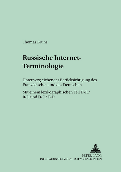Russische Internet-Terminologie - Thomas Bruns