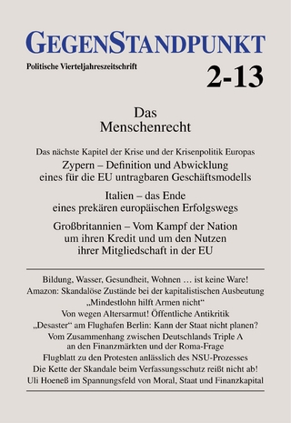 GegenStandpunkt 2-13 - GegenStandpunkt Verlag München