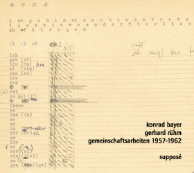 Gemeinschaftsarbeiten 1957-1962 - Konrad Bayer; Gerhard Rühm; Gerhard Rühm