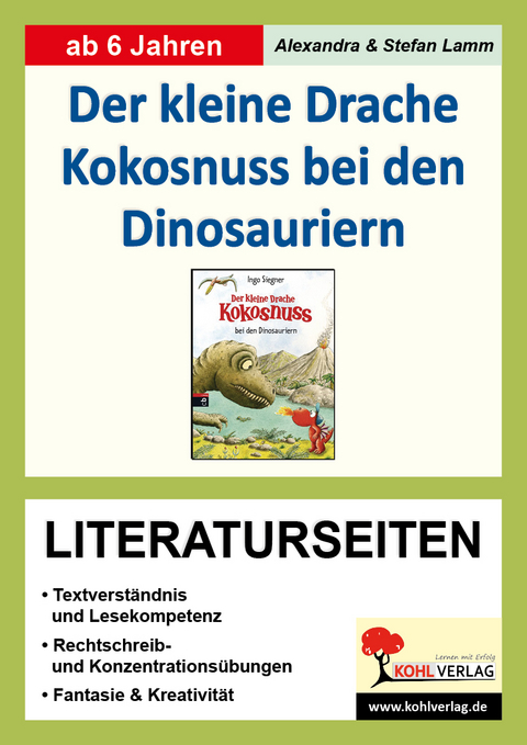 Der kleine Drache Kokosnuss bei den Dinosauriern - Literaturseiten - Alexandra Lamm, Stefan Lamm