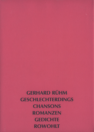 Geschlechterdings - Gerhard Rühm