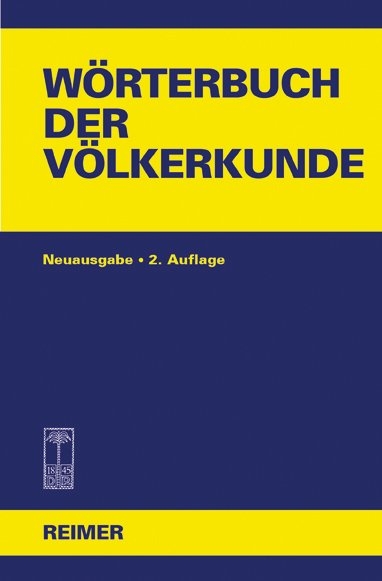Wörterbuch der Völkerkunde - 