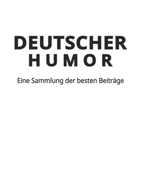 Deutscher Humor - Noah Sow