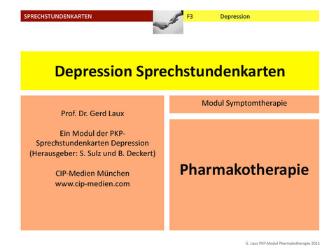 Antidepressive Pharmakotherapie – Ergänzungsset - Gerhard Laux