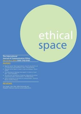 Ethical Space Vol.12 Issue 2 - Richard Lance Keeble; Donald Matheson