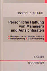 Persönliche Haftung von Managern und Aufsichtsräten - Roderich C Thümmel