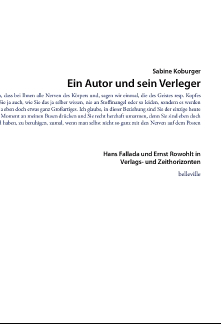 Ein Autor und sein Verleger - Sabine Koburger