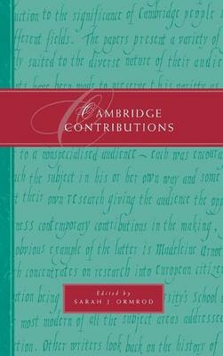Cambridge Contributions - Sarah J. Ormrod