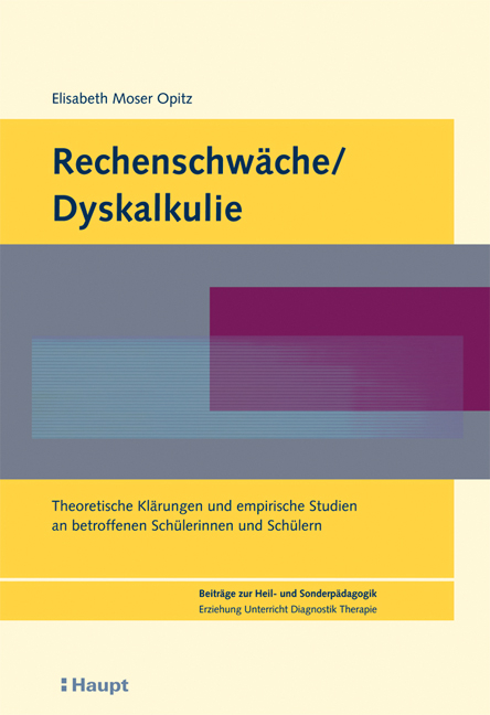 Rechenschwäche / Dyskalkulie - Elisabeth Moser Opitz