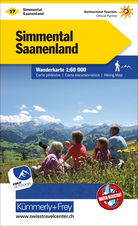 Simmental Saanenland Nr. 17 Wanderkarte 1:60 000