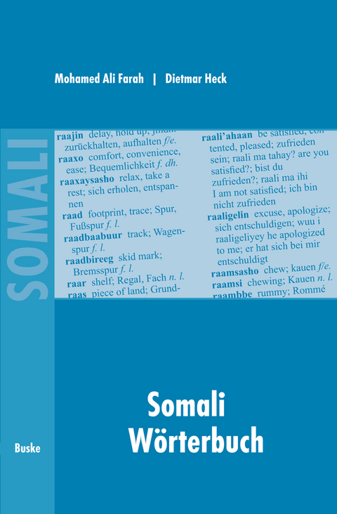 Somali Wörterbuch - Mohamed Ali Farah, Dietmar Heck