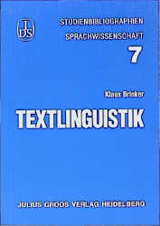 Textlinguistik - Klaus Brinker