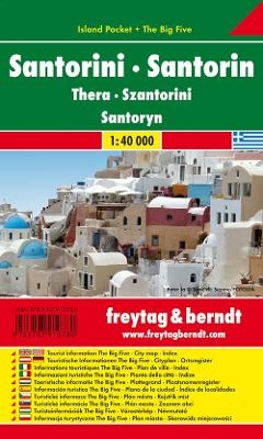Santorin, Island Pocket, Autokarte 1:40.000 - Freytag-Berndt und Artaria KG