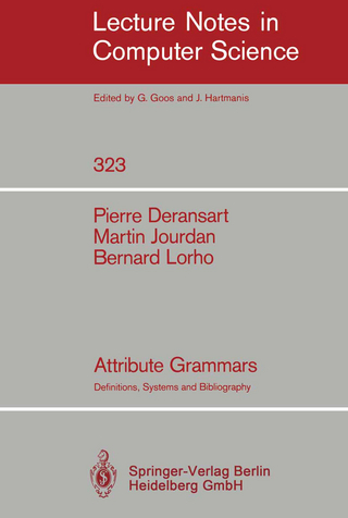 Attribute Grammars - Pierre Deransart; Martin Jourdan; Bernard Lorho