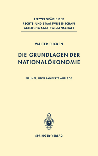 Die Grundlagen der Nationalökonomie - Walter Eucken
