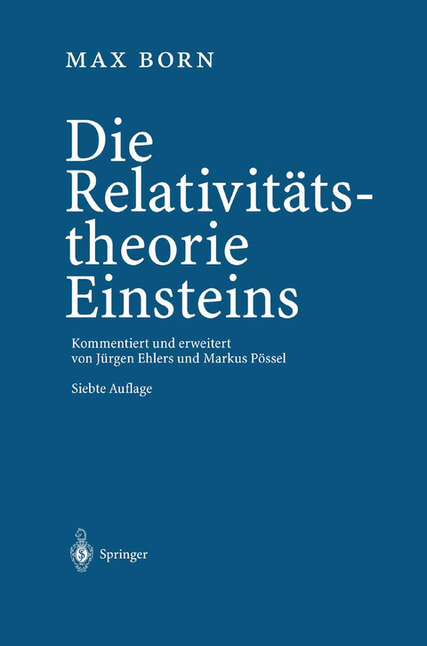 Die Relativitätstheorie Einsteins - Max Born