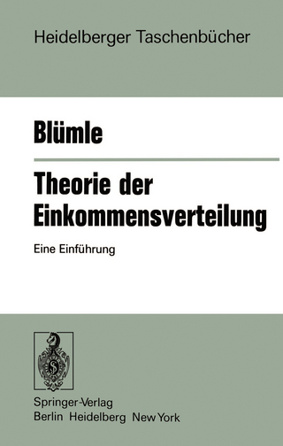 Theorie der Einkommensverteilung - G. Blümle