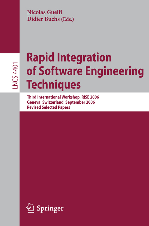 Rapid Integration of Software Engineering Techniques - 
