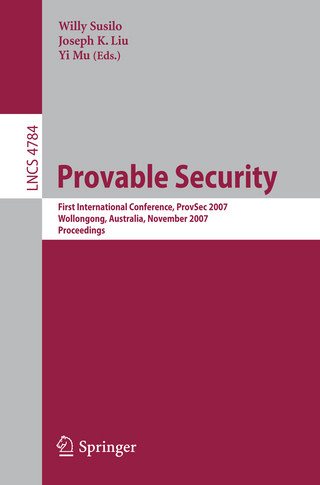 Provable Security - Willy Susilo; Joseph K. Liu; Yi Mu