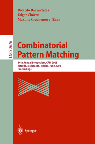 Combinatorial Pattern Matching - Ricardo Baeza-Yates; Edgar Chávez; Maxime Crochemore
