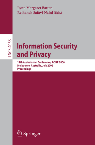 Information Security and Privacy - Lynn Batten; Reihaneh Safavi-Naini