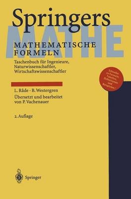 Springers Mathematische Formeln - Lennart Rade, Bertil Westergren