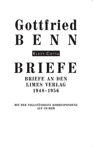 Briefe (Briefe) - Gottfried Benn; Marguerite Valerie Schlüter; Holger Hof